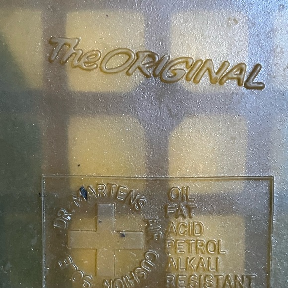 DR MARTINS 1460 8 eye black smooth leather boot goth grunge chunky combat Y2K 10 - Picture 8 of 10